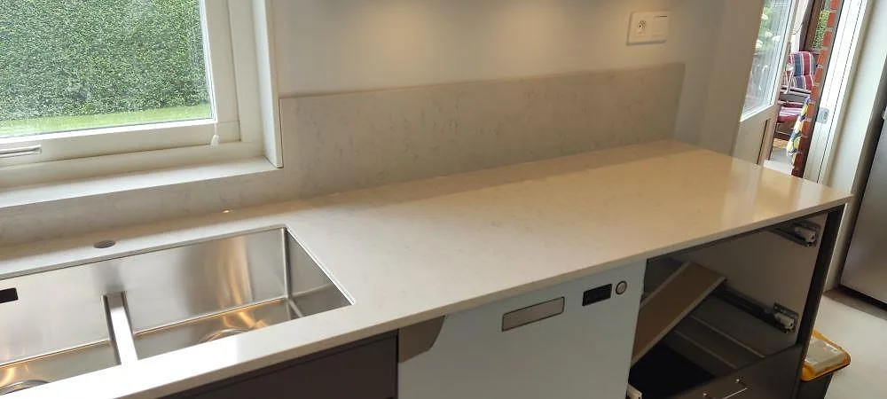 Projekt Silestone Snowy Ibiza - Hjärup.