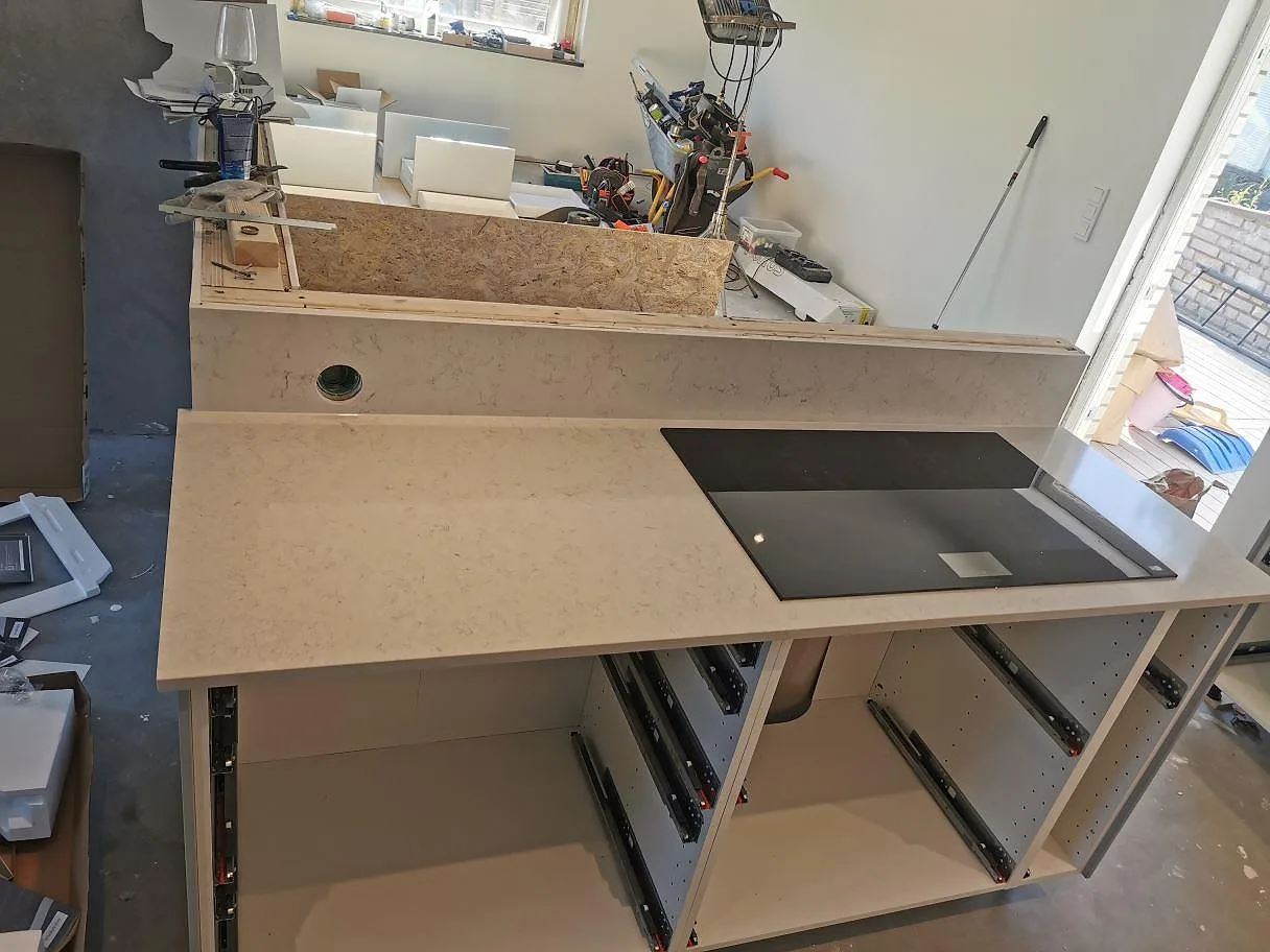 Projekt Silestone Snowy Ibiza - Kungsbacka.