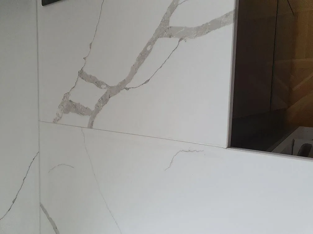 Projekt Technistone Crystal Calacatta Silva - Älvsjö.