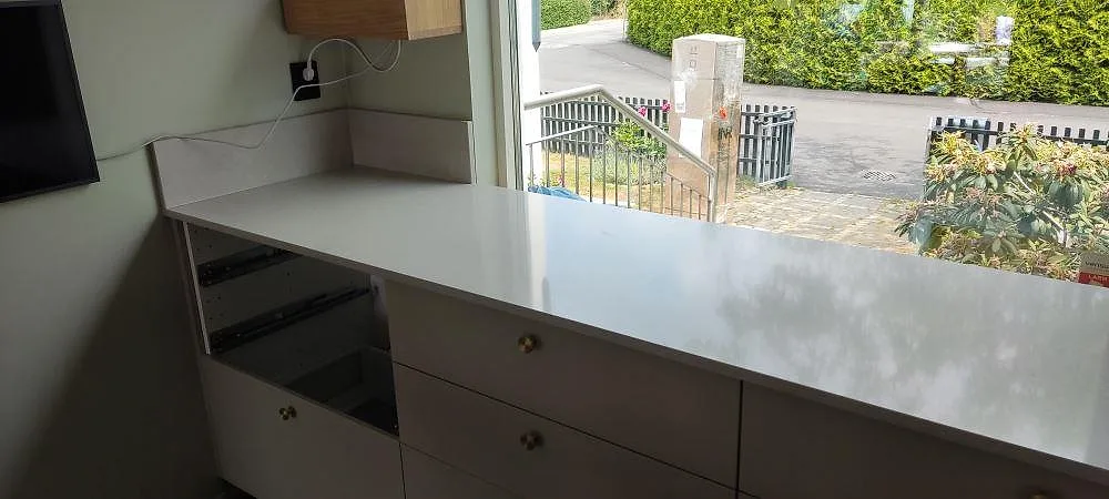 Projekt Technistone Noble Ivory White - Bjärred.
