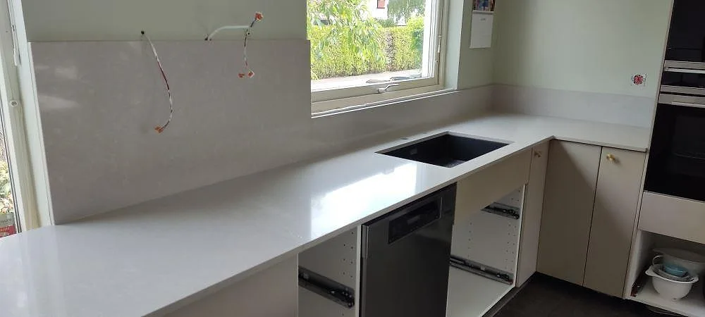 Projekt Technistone Noble Ivory White - Bjärred.