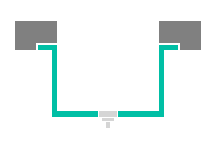Illustration på underfräst diskhomontering