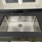 Nero Assoluto Flamed and Brushed - rydsgård - montering  2023-02-20