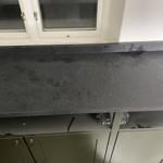 Nero Assoluto Flamed and Brushed - rydsgård - montering  2023-02-20