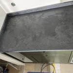 Nero Assoluto Flamed and Brushed - rydsgård - montering  2023-02-20