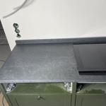 Nero Assoluto Flamed and Brushed - rydsgård - montering  2023-02-20