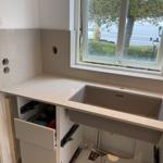 Technistone Noble Ivory White - Klagshamn - montering  2023-10-28