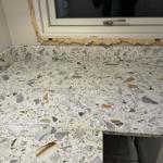Terrazzo Calacatta - Förslöv - montering  2023-12-12