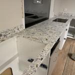 Terrazzo Calacatta - Förslöv - montering  2023-12-12