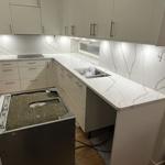 Technistone Crystal Calacatta Silva - kungsholmen, stockholm.  - montering  2023-12-22