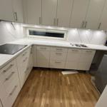 Technistone Crystal Calacatta Silva - kungsholmen, stockholm.  - montering  2023-12-22
