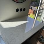Caesarstone Bianco Drift - Oxie - montering  2024-07-29