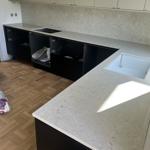 Caesarstone Bianco Drift - Oxie - montering  2024-07-29