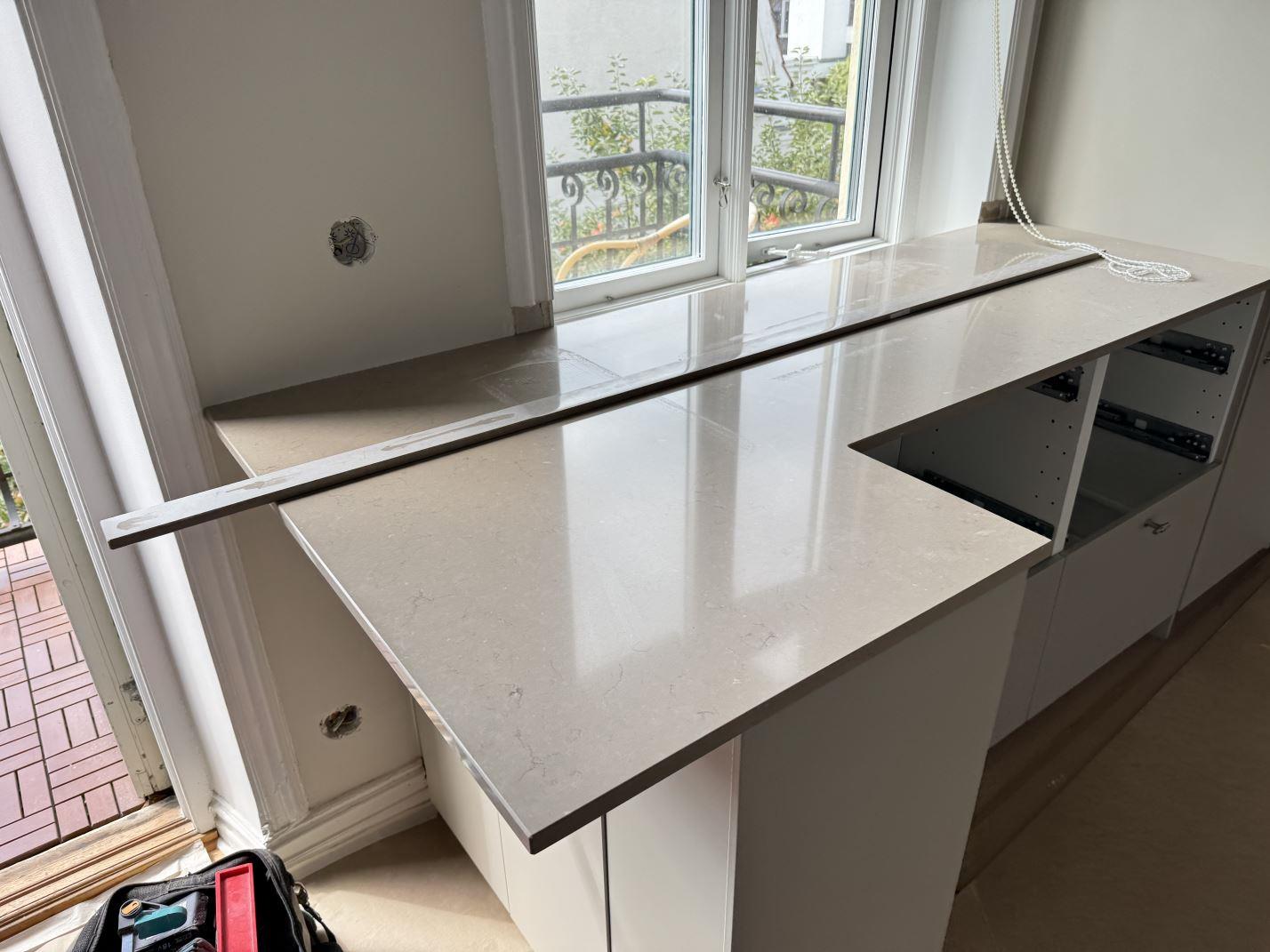 Silestone Coral Clay - Helsingborg - montering  2025-08-09