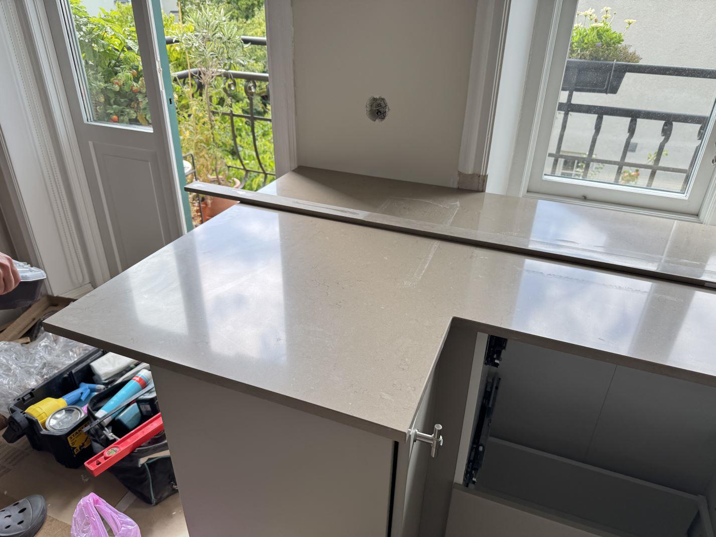 Silestone Coral Clay - Helsingborg - montering  2025-08-09