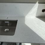 Silestone Snowy Ibiza - Helsingborg - montering  2025-08-09
