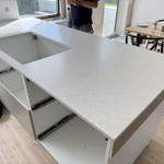 Silestone Snowy Ibiza - Helsingborg - montering  2025-08-09