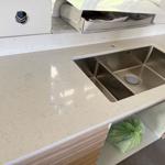 Silestone Snowy Ibiza - Simrishamn  - montering  2025-08-26