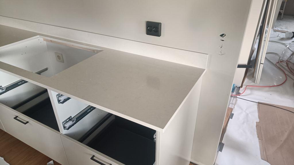 Silestone Linen Cream - Tågarp - montering  2025-08-29