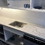 Caesarstone Moorland Fog - Tyresöstrand  - montering  2026-03-08