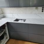 Projekt Technistone Crystal Calacatta Silva - Älvsjö