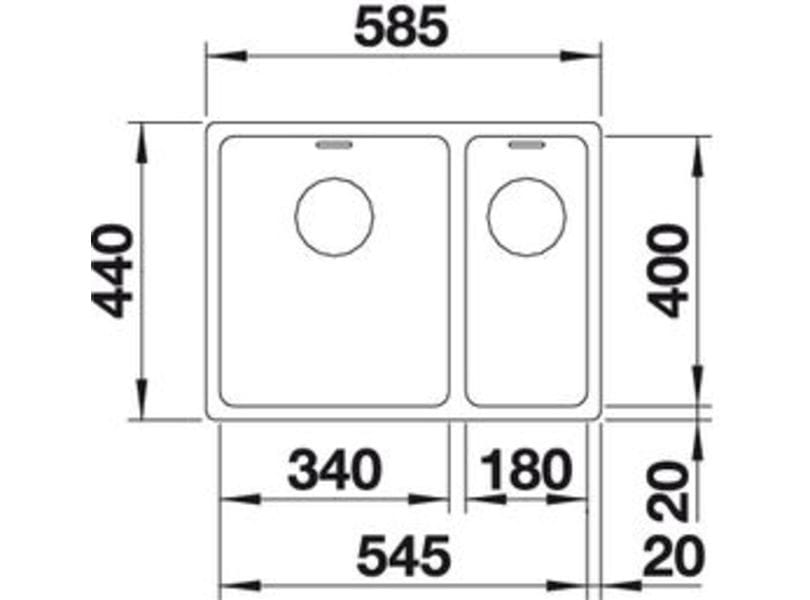 Andano 340/180-IF Infino - Stor låda till höger