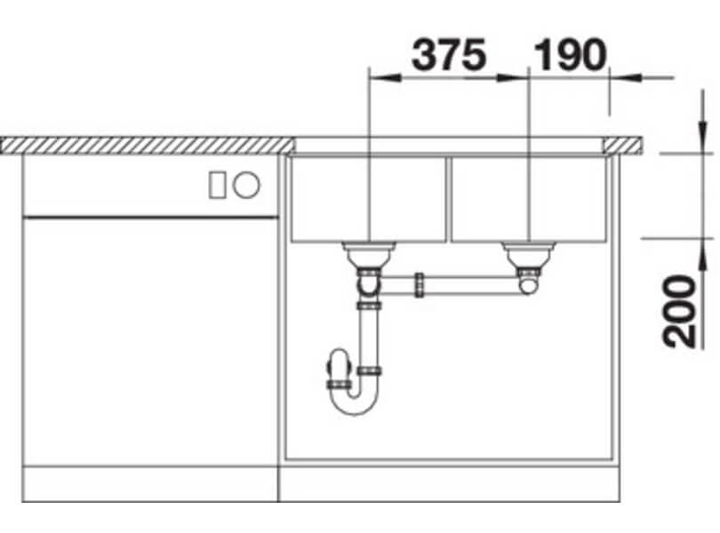 Subline 350/350 U InFino - Antracit