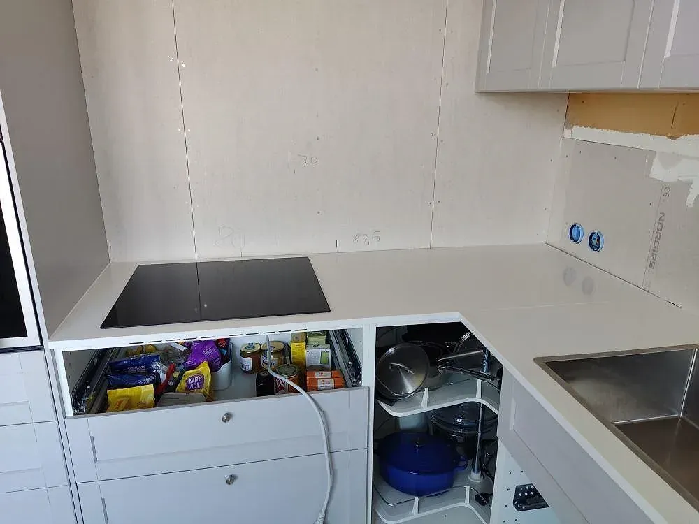 Projekt Silestone Miami White - Göteborg.