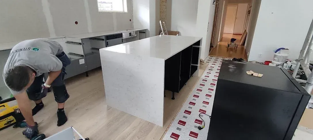 Projekt Silestone Lagoon - Hässleholm.