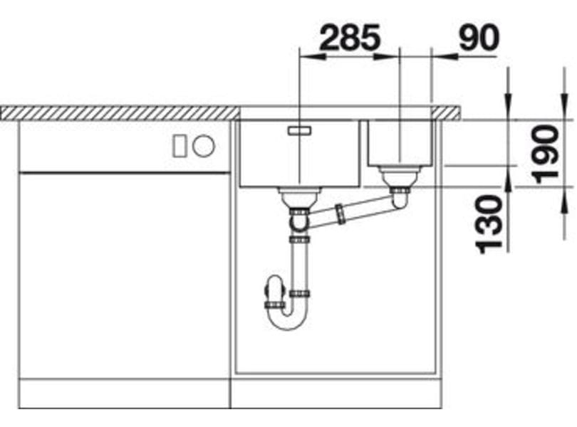 Andano 340/180 U Infino - Stor låda till höger