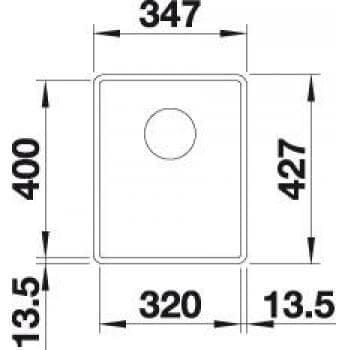 Blanco Subline 320-F Silgranit Infino - Vit
