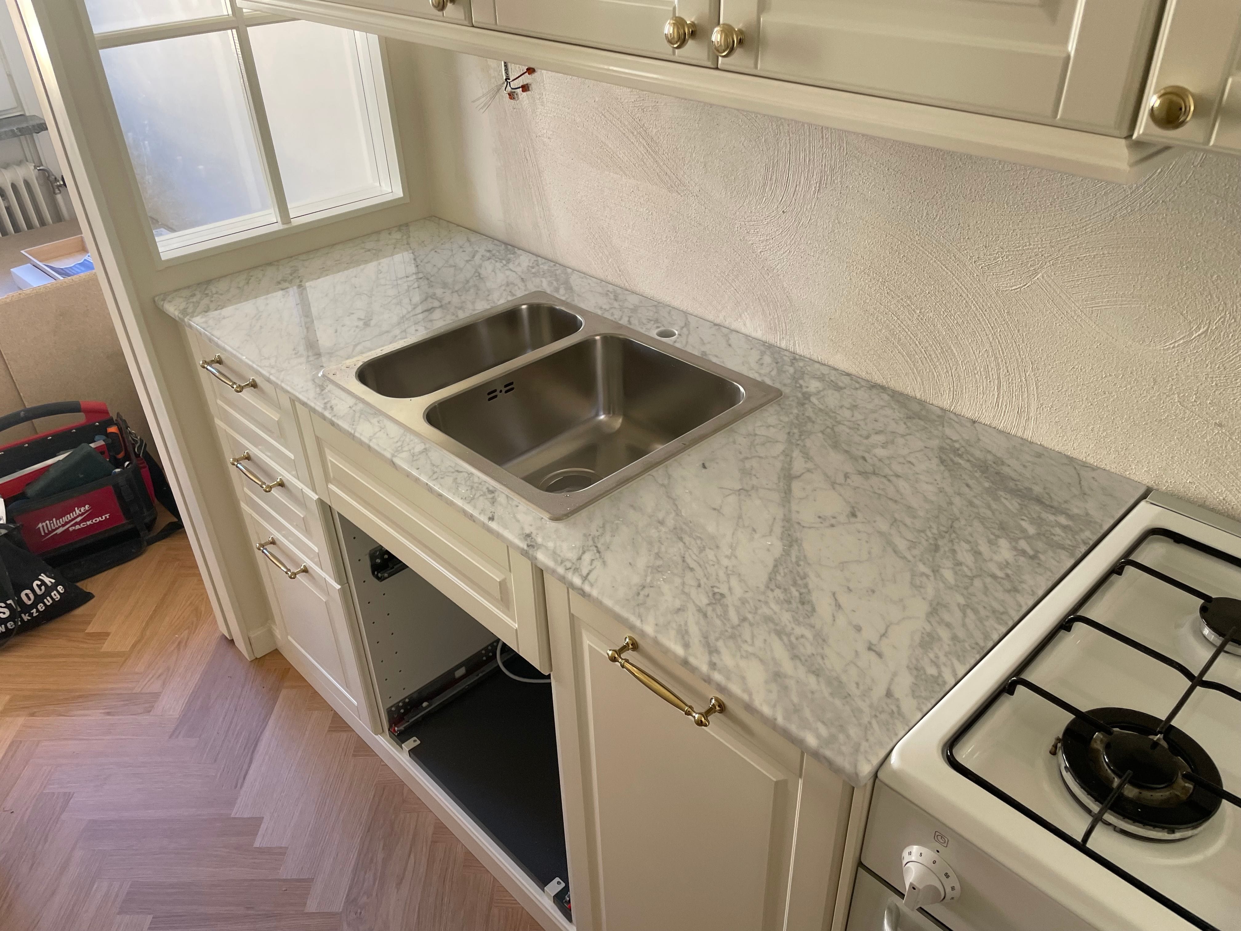Carrara C köksbänkskiva i Stockholm