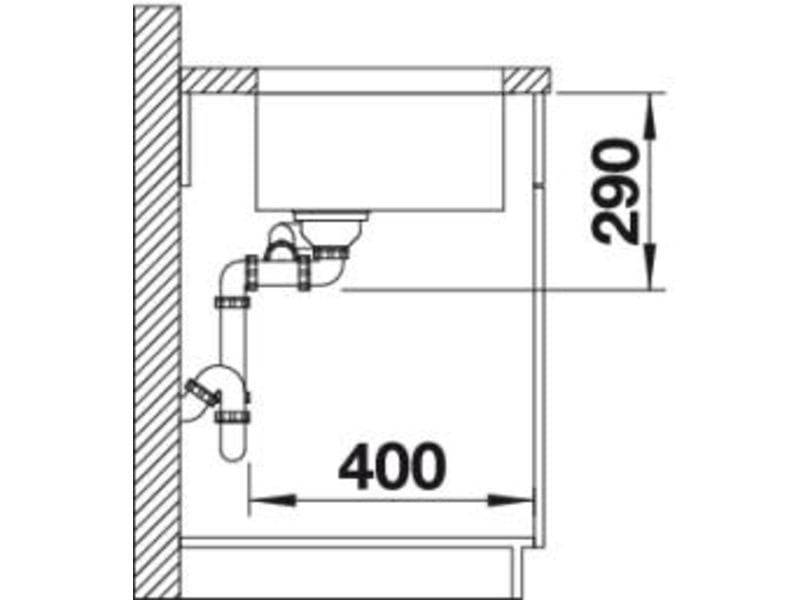 Andano 340/180 U Infino - Stor låda till höger