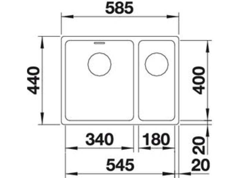 Andano 340/180 U Infino - Stor låda till höger